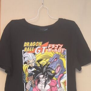 Dragon Ball GT Official Bird Studios Toei Animation Black T-Shirt Size Large